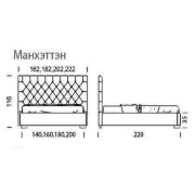 Ліжко Манхеттен-3 (серія Люкс) 